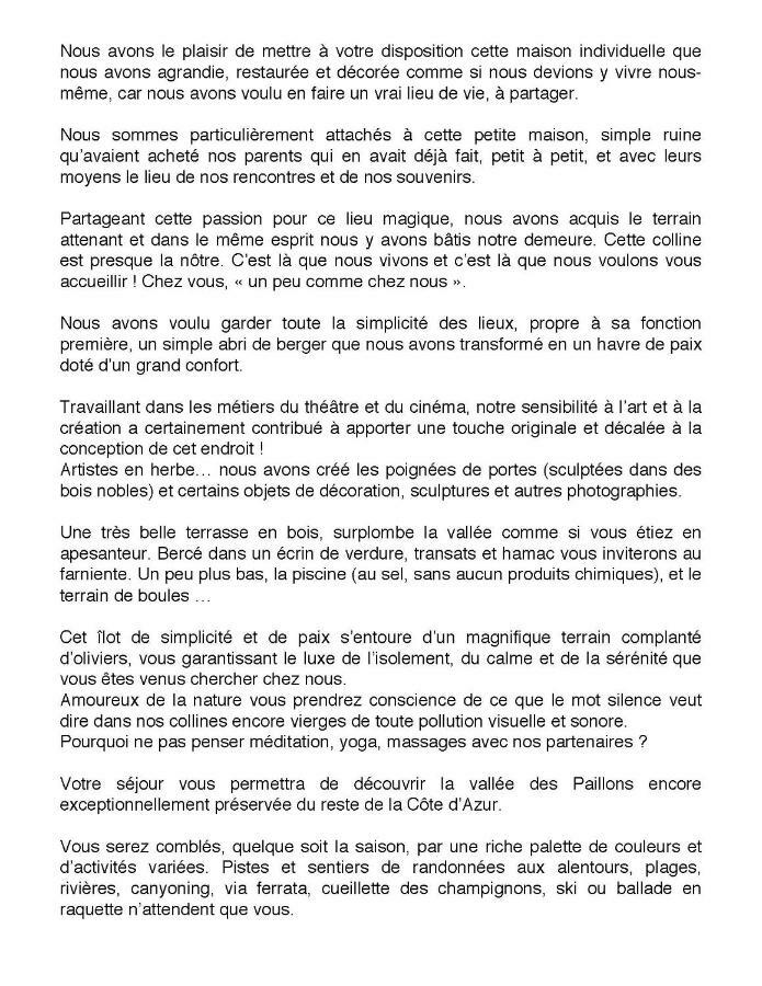 Willa Les Figaires L'Escarene Zewnętrze zdjęcie